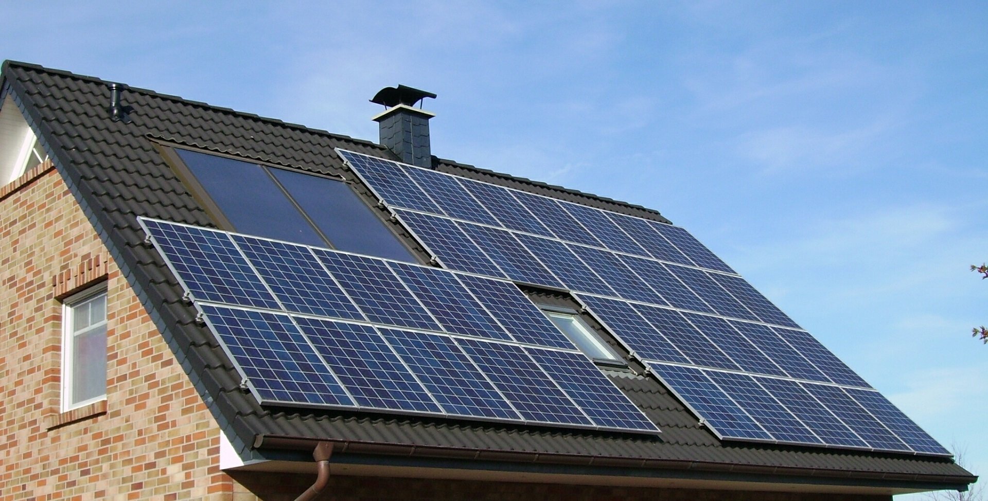 Solar Panel Array Roof Home